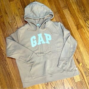 GAP Tan Hoodie with White Logo